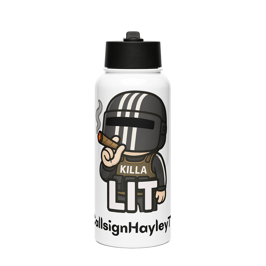 Hydrated & Baked – LIT Killa Water Bottle product image (1)