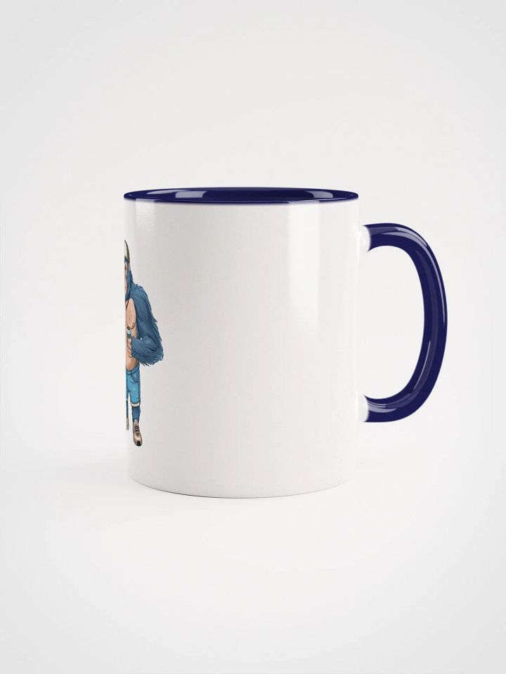 Blue Gorilla Ceramic Mug with Color Inside product image (2)
