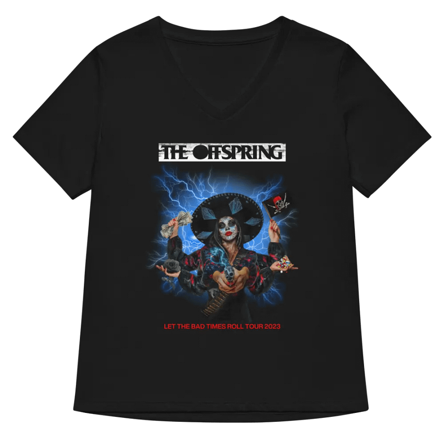 Offspring Let the Bad Times Roll V-Neck T-Shirt product image (6)