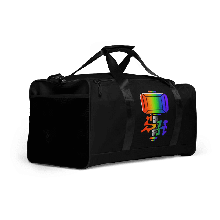 Vibrant Fragmented Rainbow Duffle Bag product image (2)