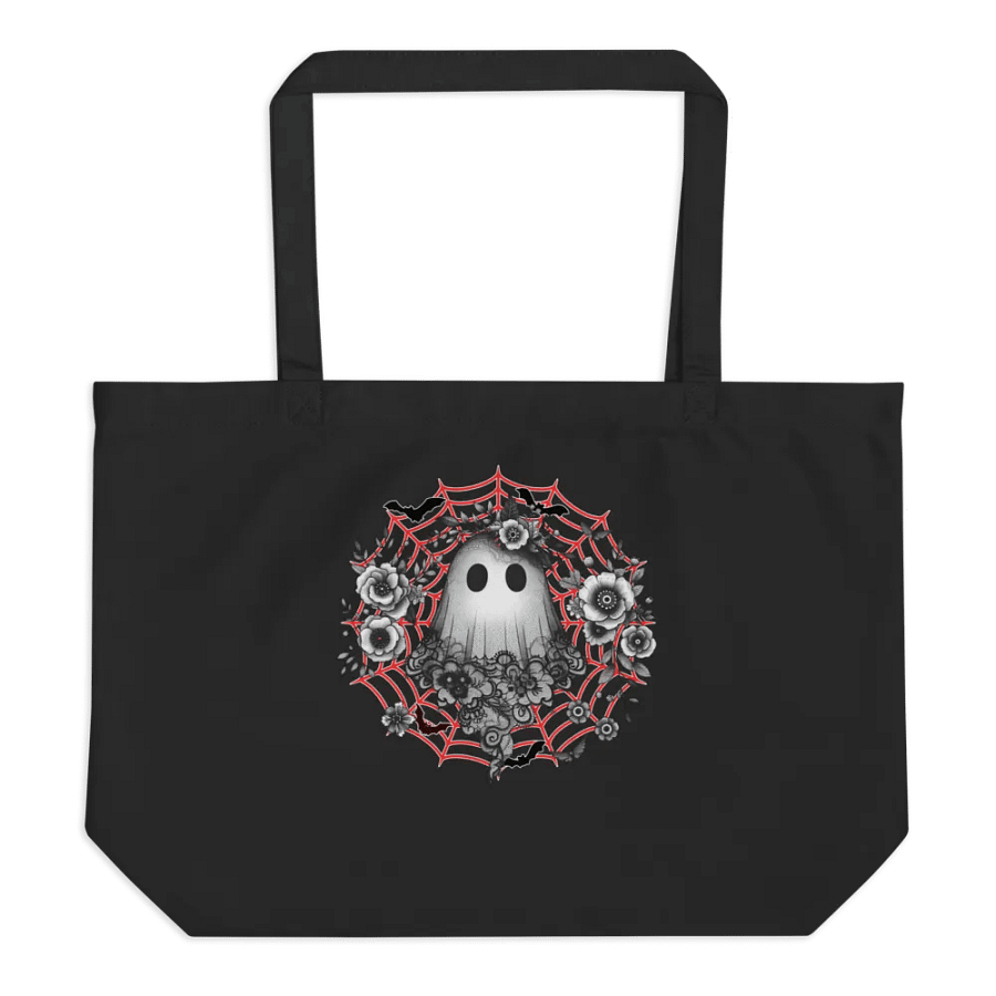 Lacey Ghost Gothic Floral Organic Tote product image (1)