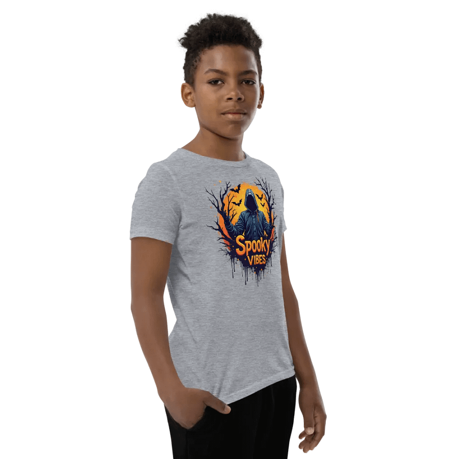 Spooky Vibes Hooded Youth T-Shirt product image (24)