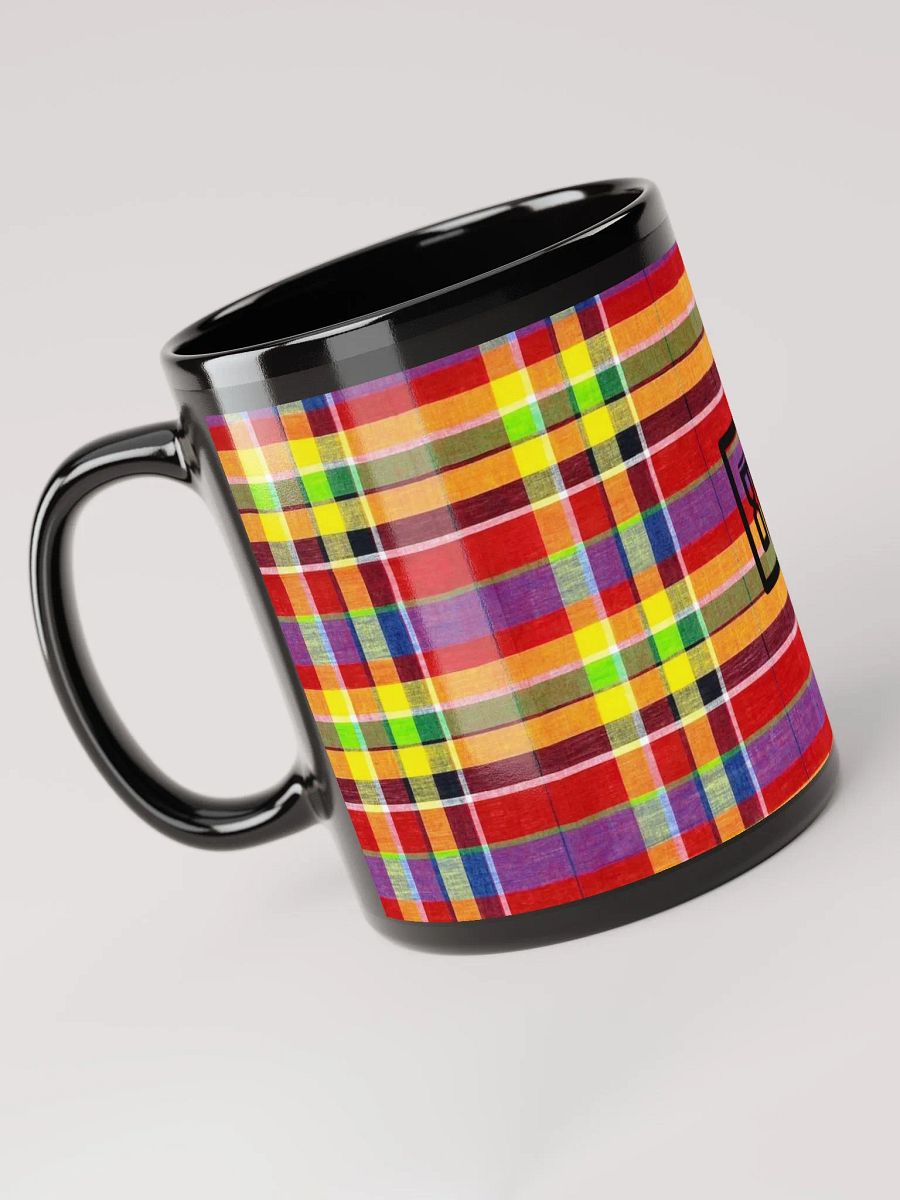 8T Sips Madras Black Glossy Mug product image (3)
