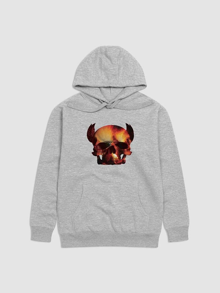 Skull with Fire Inside Skull, skulls, skull art design, skeleton, skull and bones, scary, skull tattoo, artistic skull, human skull, dark skull, bones, Halloween product image (2)