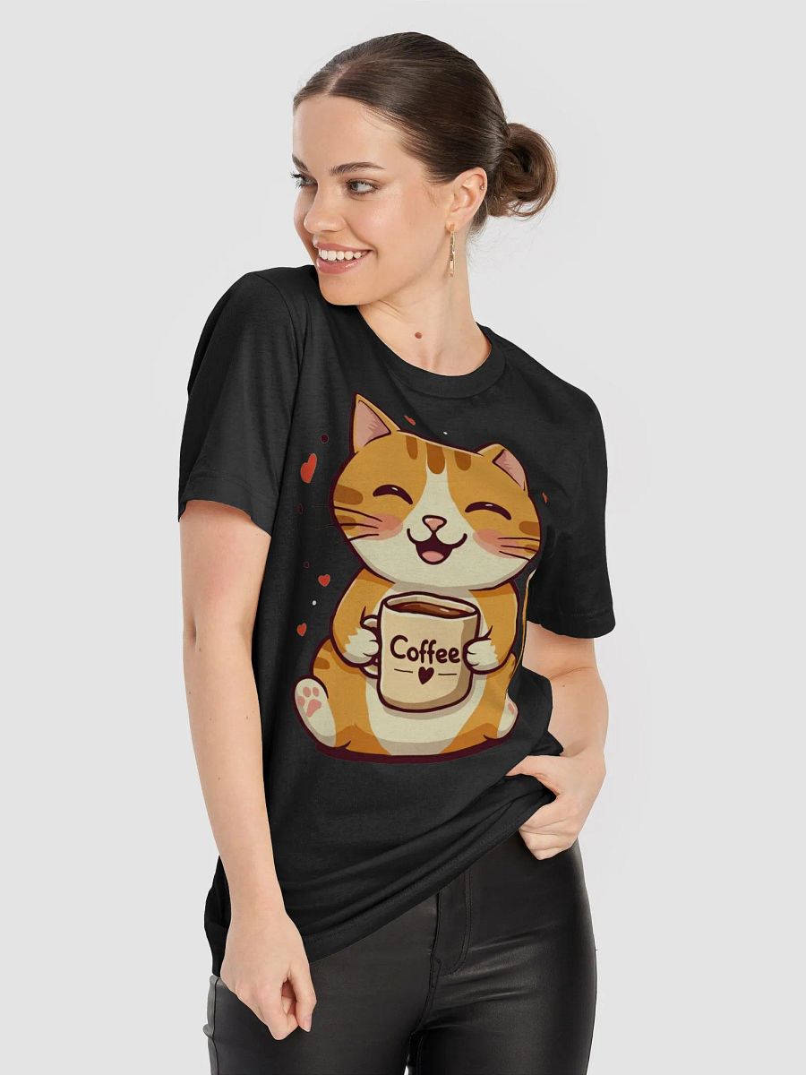 Adorable Coffee Cat T-Shirt product image (57)