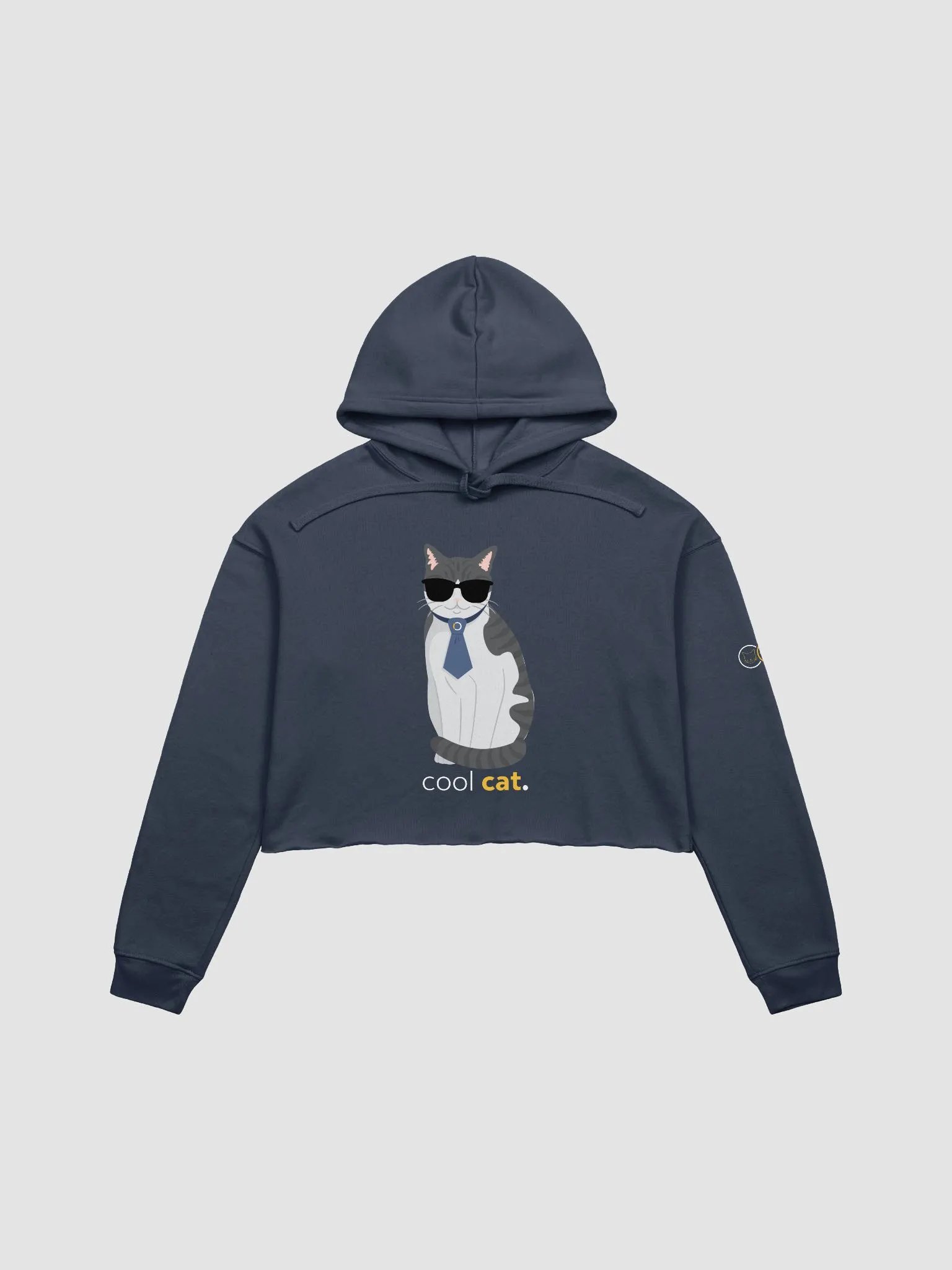 Cool Cat Cropped Bella & Canvas Hoodie product image (1)