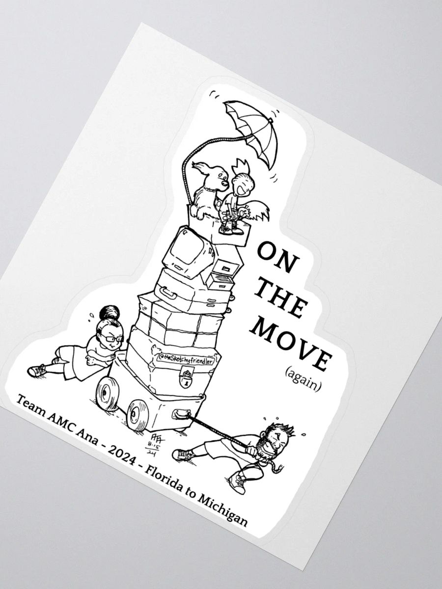On the move - Sticker (3x3) product image (2)
