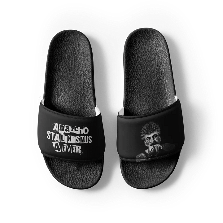 "Anarcho-Stalinismus 4ever" Adiletten schwarz product image (1)