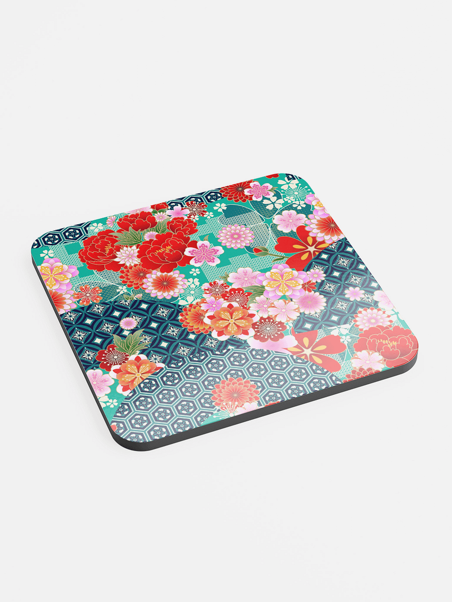 Japanese Garden Floral Coaster – Gloss Finish product image (1)