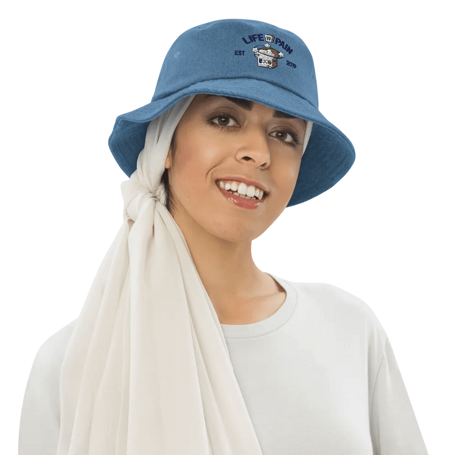 Life is Pain Denim Bucket Hat product image (19)