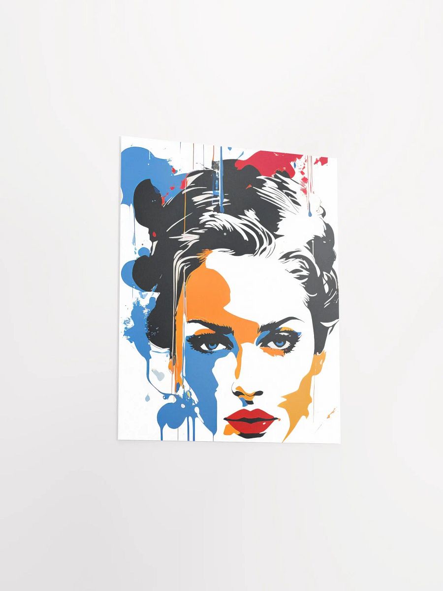 Abstract Woman v8 - Vintage Style Poster - Girly - Small and Standard Sizes - 8x10-11x14-12x16-16x20 Inches product image (11)