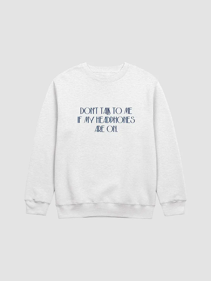 HEADPHONES ON (variant 6) printed crewneck product image (6)