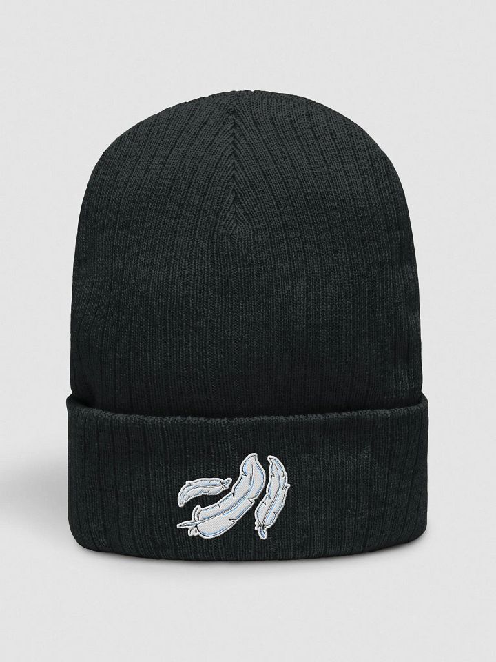 Blue Feather Light Knit Beanie product image (1)