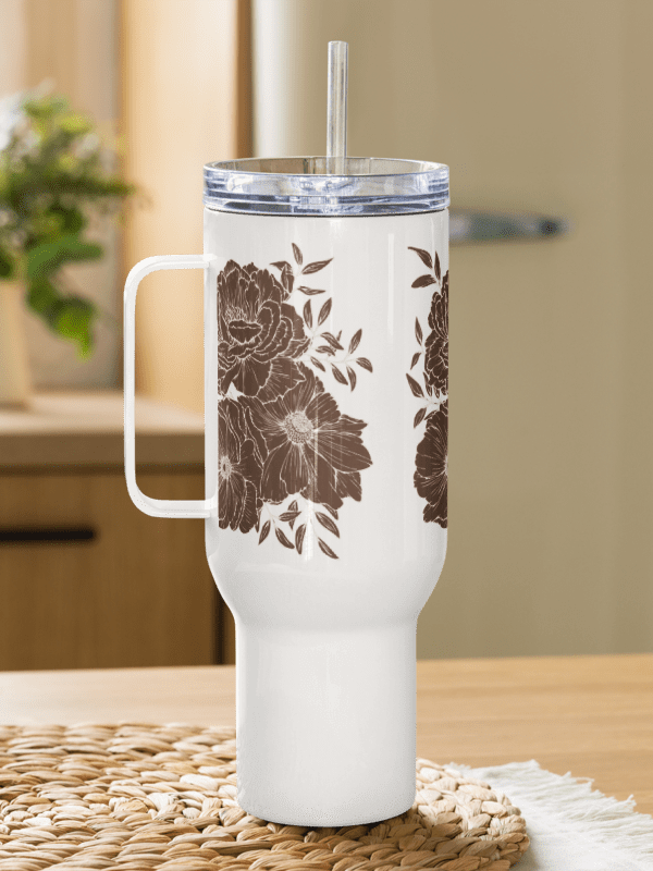 Floral Fusion Stainless Steel Travel Mug product image (5)