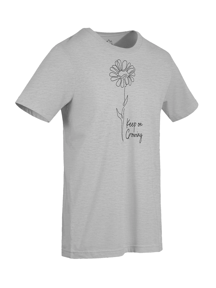 “Keep On Growing” – Chamomile Line Art Supersoft Tee product image (2)