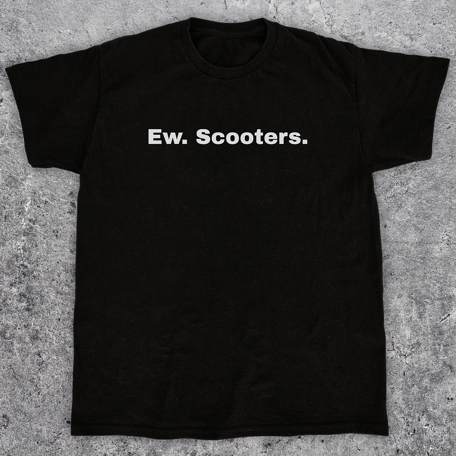 Ew scooters, Funny skateboarding t-shirt unisex product image (1)