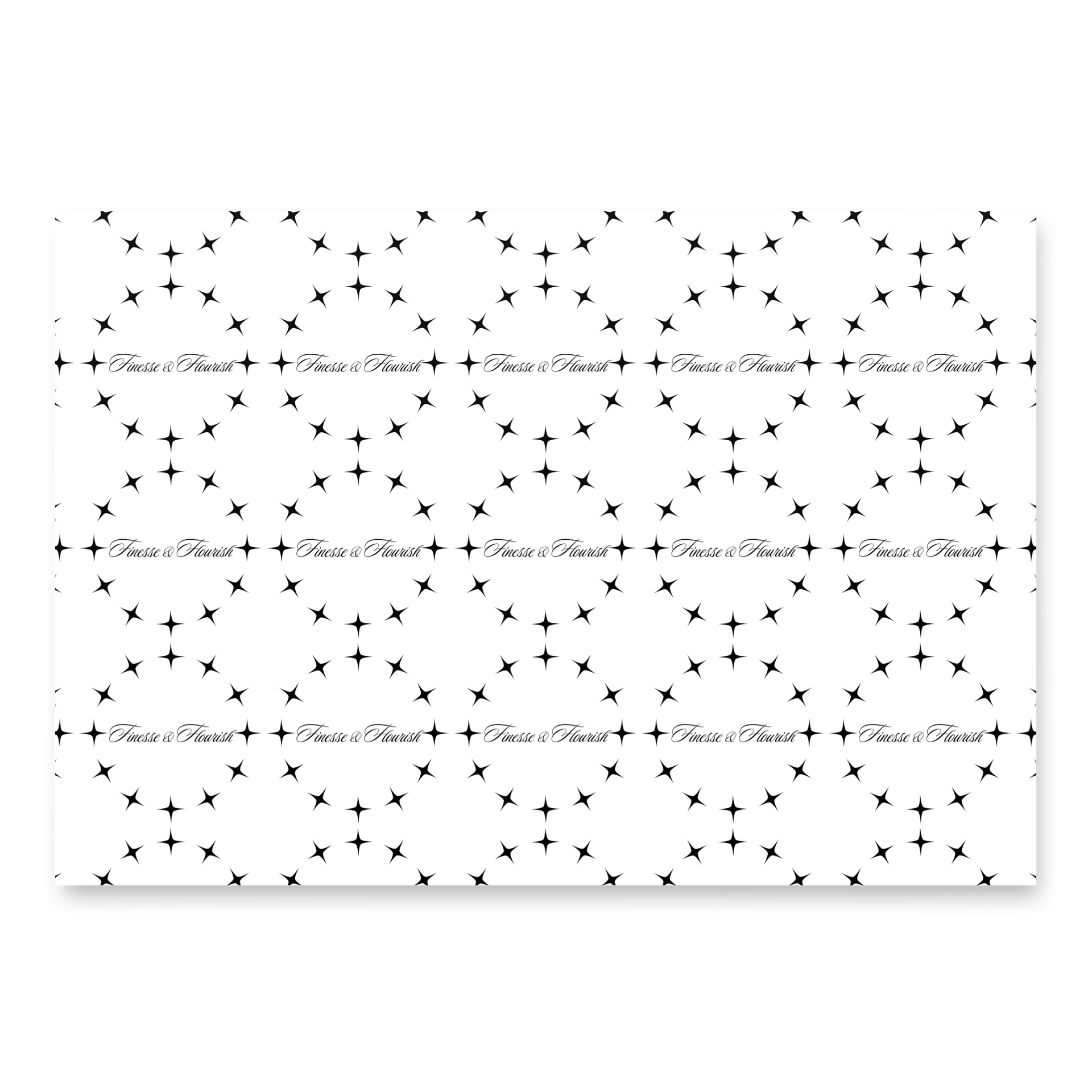 F&F Star Dial Wrapping Paper Sheets (3) product image (1)