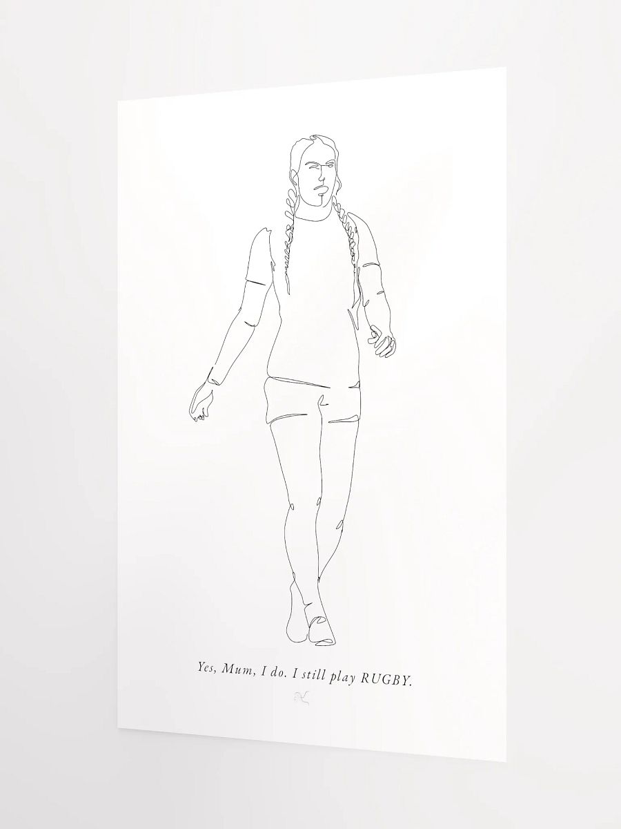 of course I still play <3 Rugby Poster product image (8)