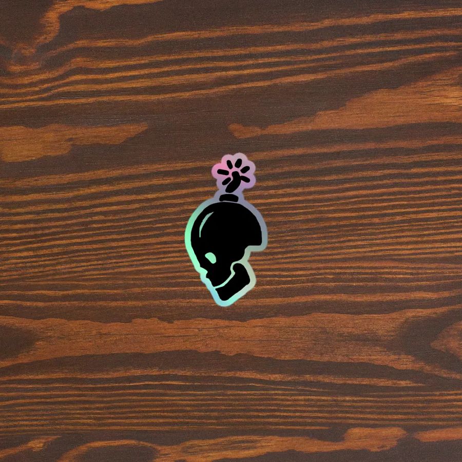 Bomb Skull holographic Sticker product image (5)