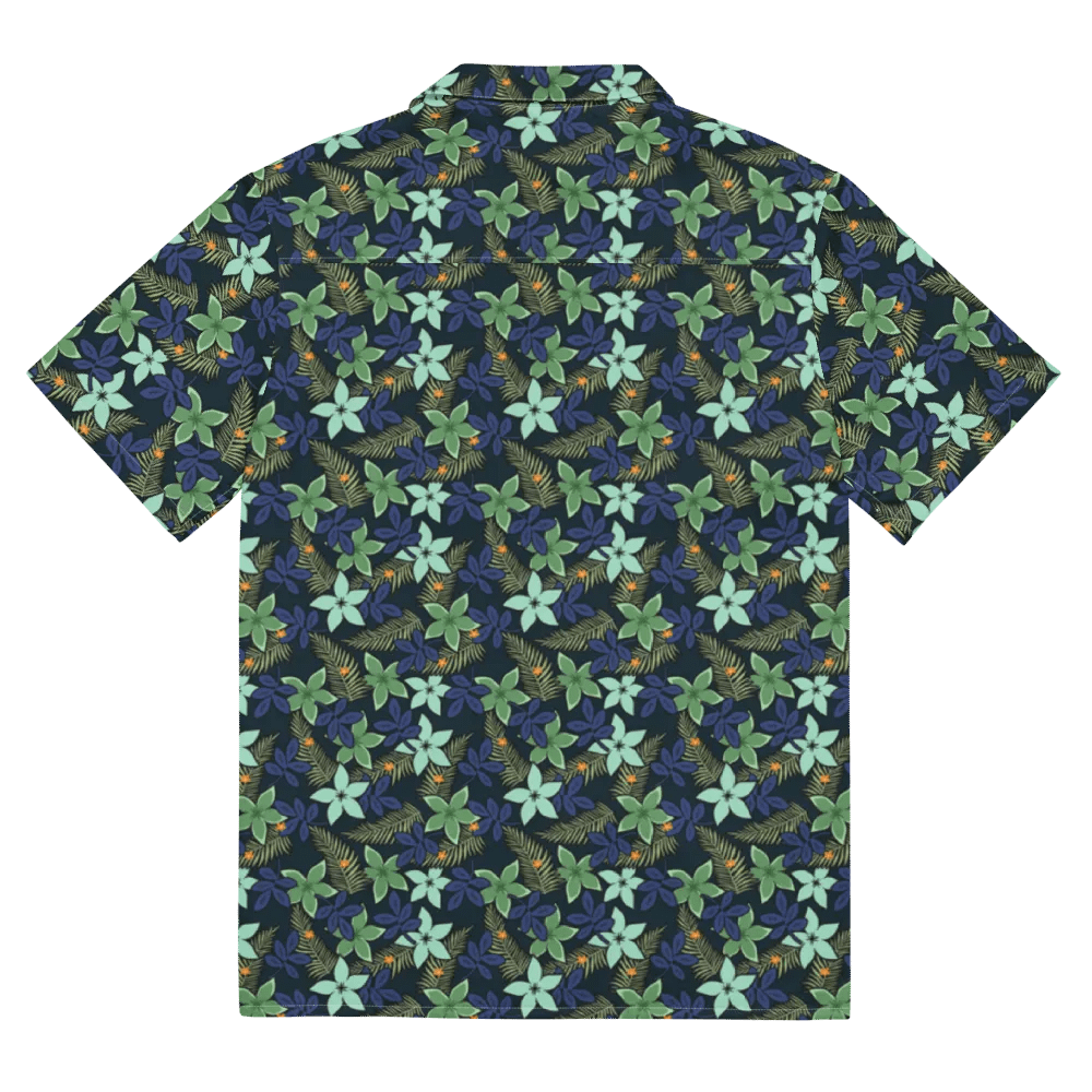 Midnight Tropical Floral Hawaiian Shirt product image (11)