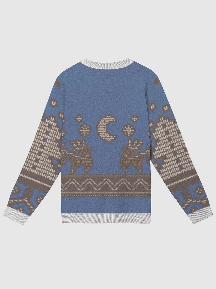 Celestial Blue Reindeer Knit Sweater product image (2)