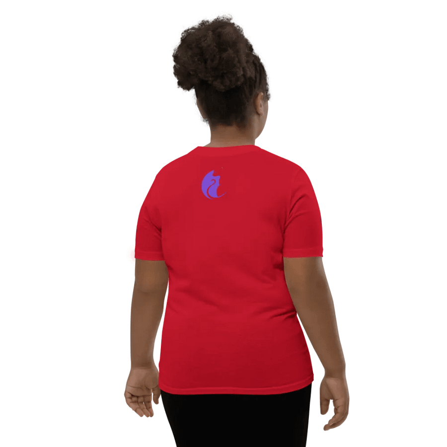 KawaiiKitten PowerRed Youth Short Sleeve T-Shirt product image (6)