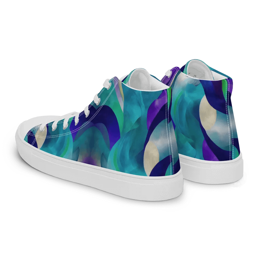 Ethereal Waves Women's High Top Shoes product image (3)