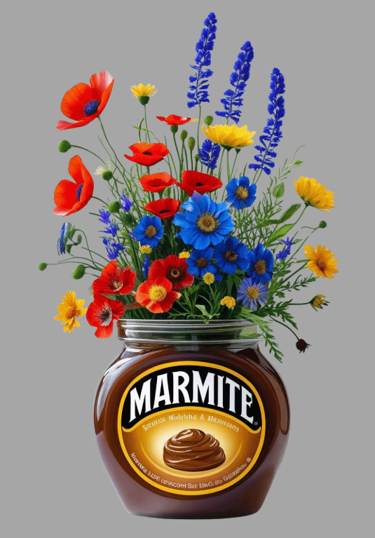 Marmite With Colourful Wildflowers Wall Art product image (1)