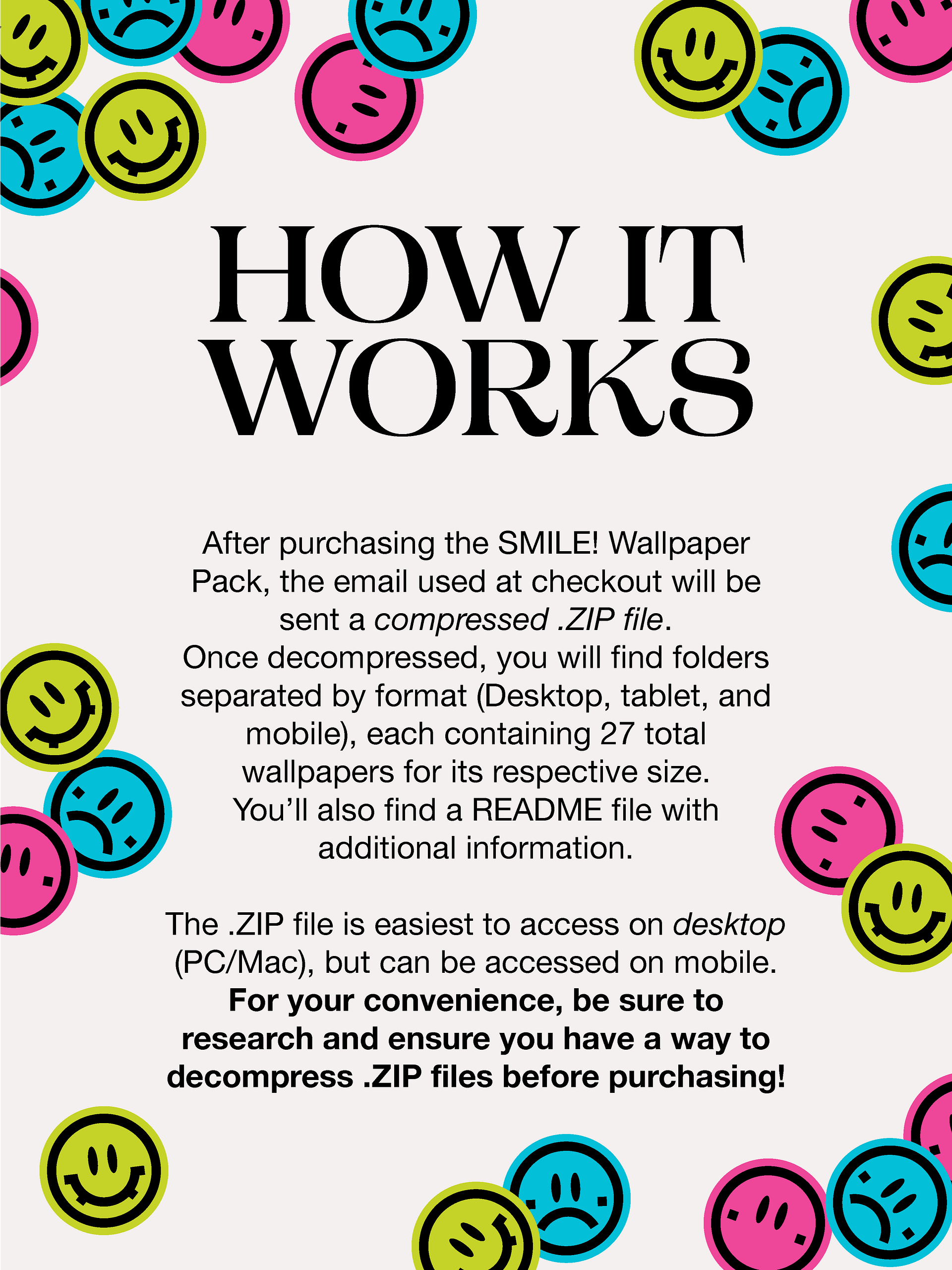SMILE! Wallpaper pack product image (3)