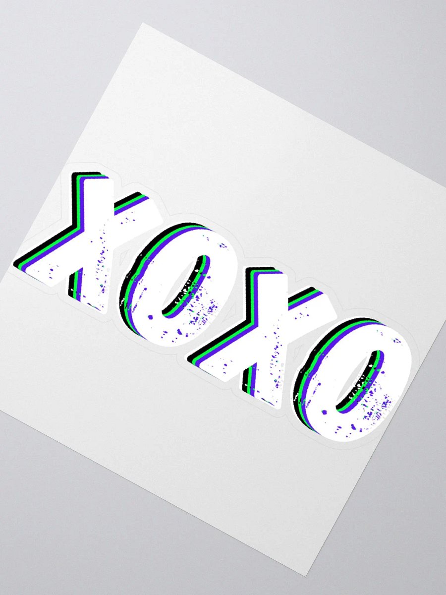 XOXO Sticker - White product image (2)