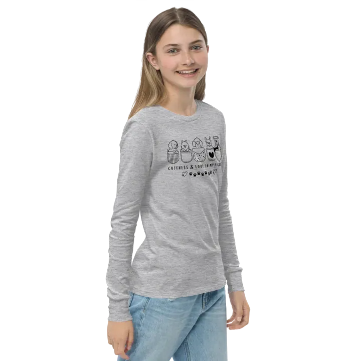 Cuteness and Love in My Pocket Long Sleeve T-Shirt product image (2)
