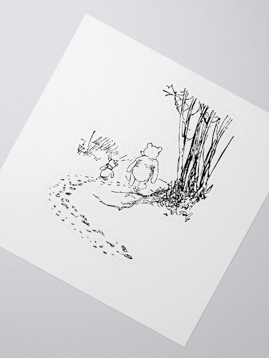 Pooh Bear and Piglet Walking the Path Sticker product image (5)