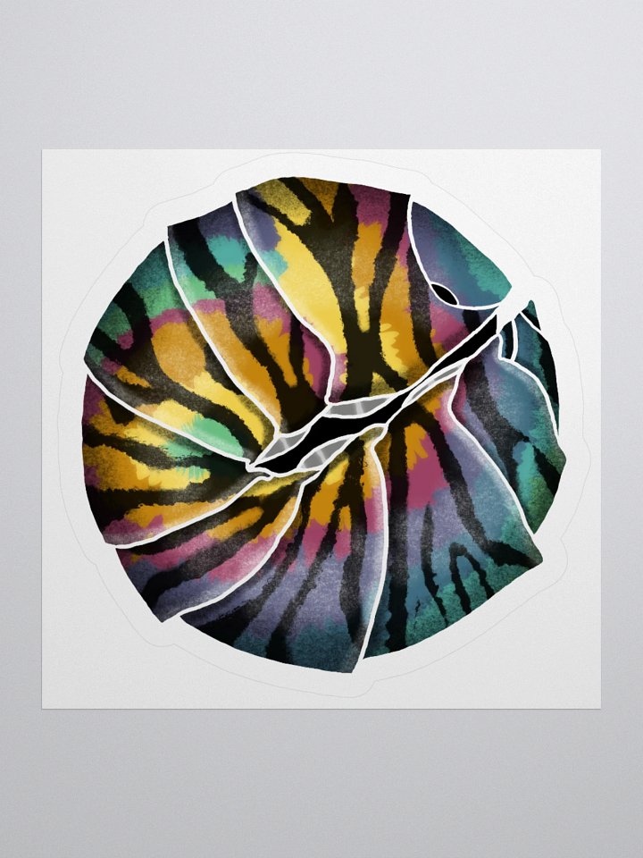 Reverse Tie-Dye Pride Isopod Sticker product image (1)