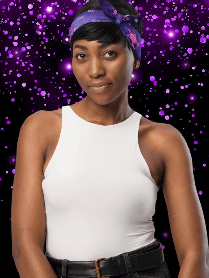 Purple Eternity Spiral All-Over Bandana product image (2)