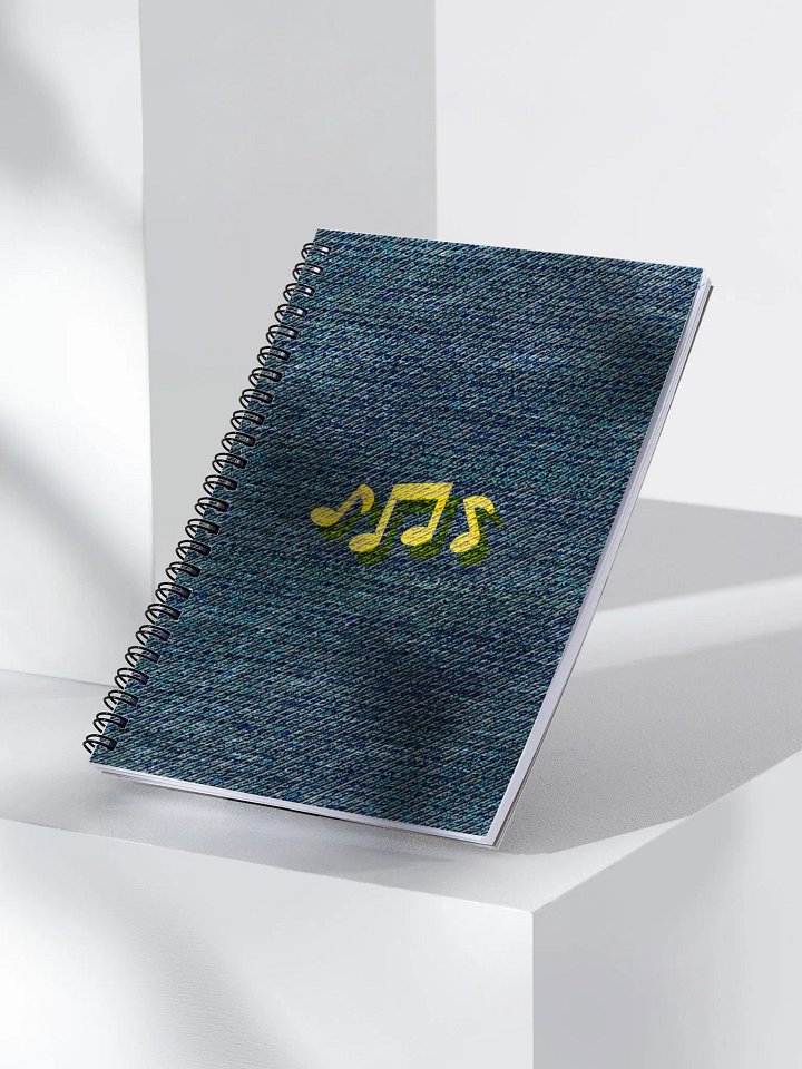 Denim Type Beat Spiral Notebook product image (2)