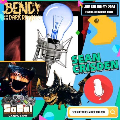 Meet Sean Crisden, the voice of the Ink Demon in Bendy and the Dark Revival at the SoCal Retro Gaming Expo June 8th & 9th at ...