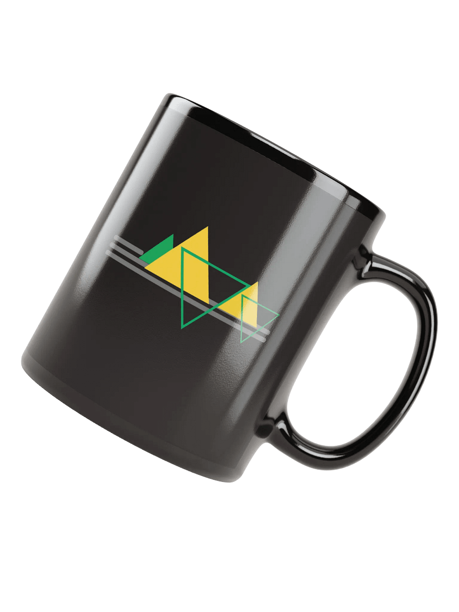Line & Vertex Vibrant Design Mug Black product image (7)