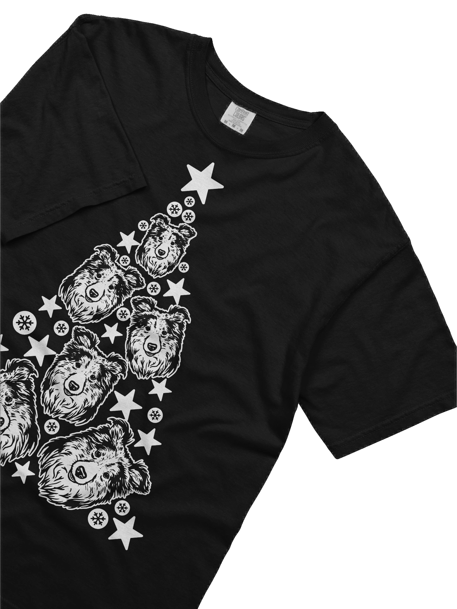 Rough Collie Christmas Tree T-Shirt product image (7)