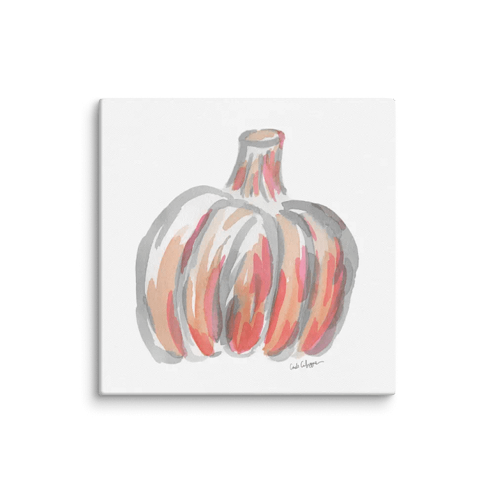 Watercolor Pumpkin Canvas Print 2 product image (1)