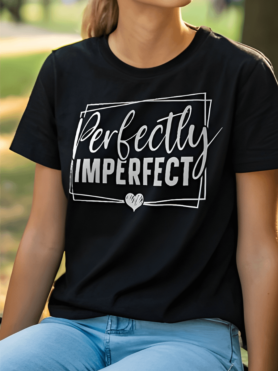 Perfectly Imperfect - Women's Black T-Shirt product image (1)