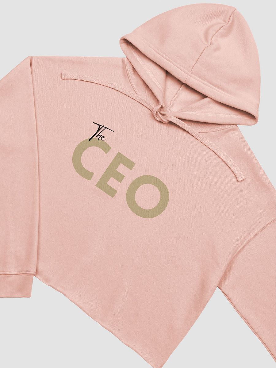 The CEO Cropped Hoodie - Peach product image (3)