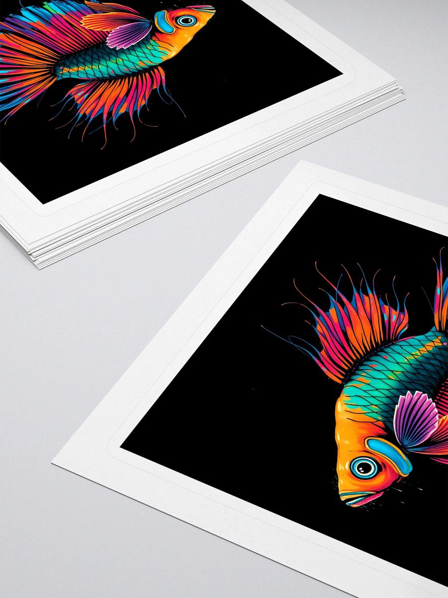 Vibrant Fish Kiss Cut Stickers product image (4)