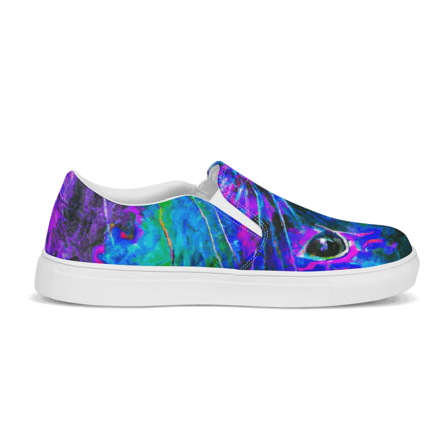 Abstract ratty slip on canvas shoes (womens) product image (12)