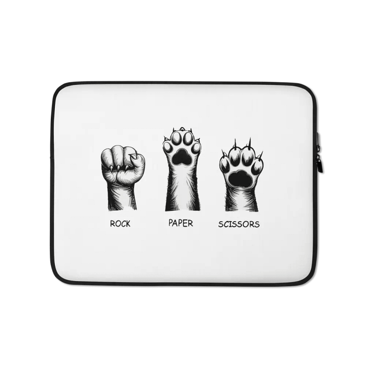 rock, paper, scissors laptop case product image (1)