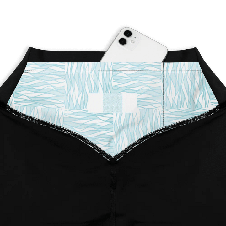 Light Turquois All-Over Print Sports Leggings product image (1)
