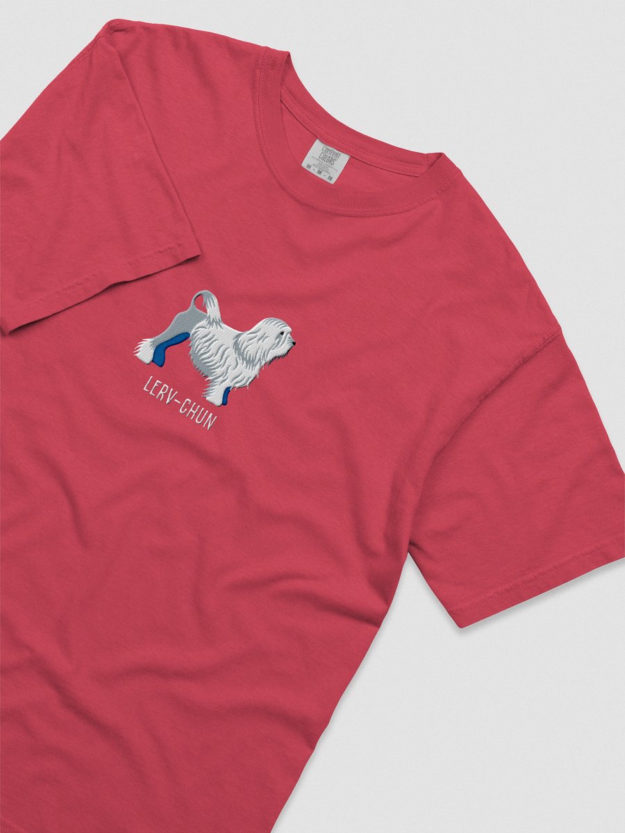 Lerv-Chun T-Shirt(Embroidered) of a Lowchen(White) product image (55)