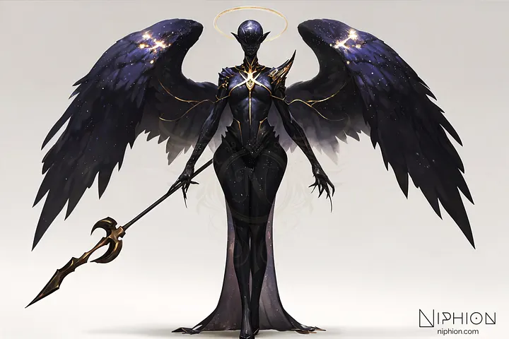 High-Resolution Digital Art – Nebula Archangel, Character Design #1 product image (1)
