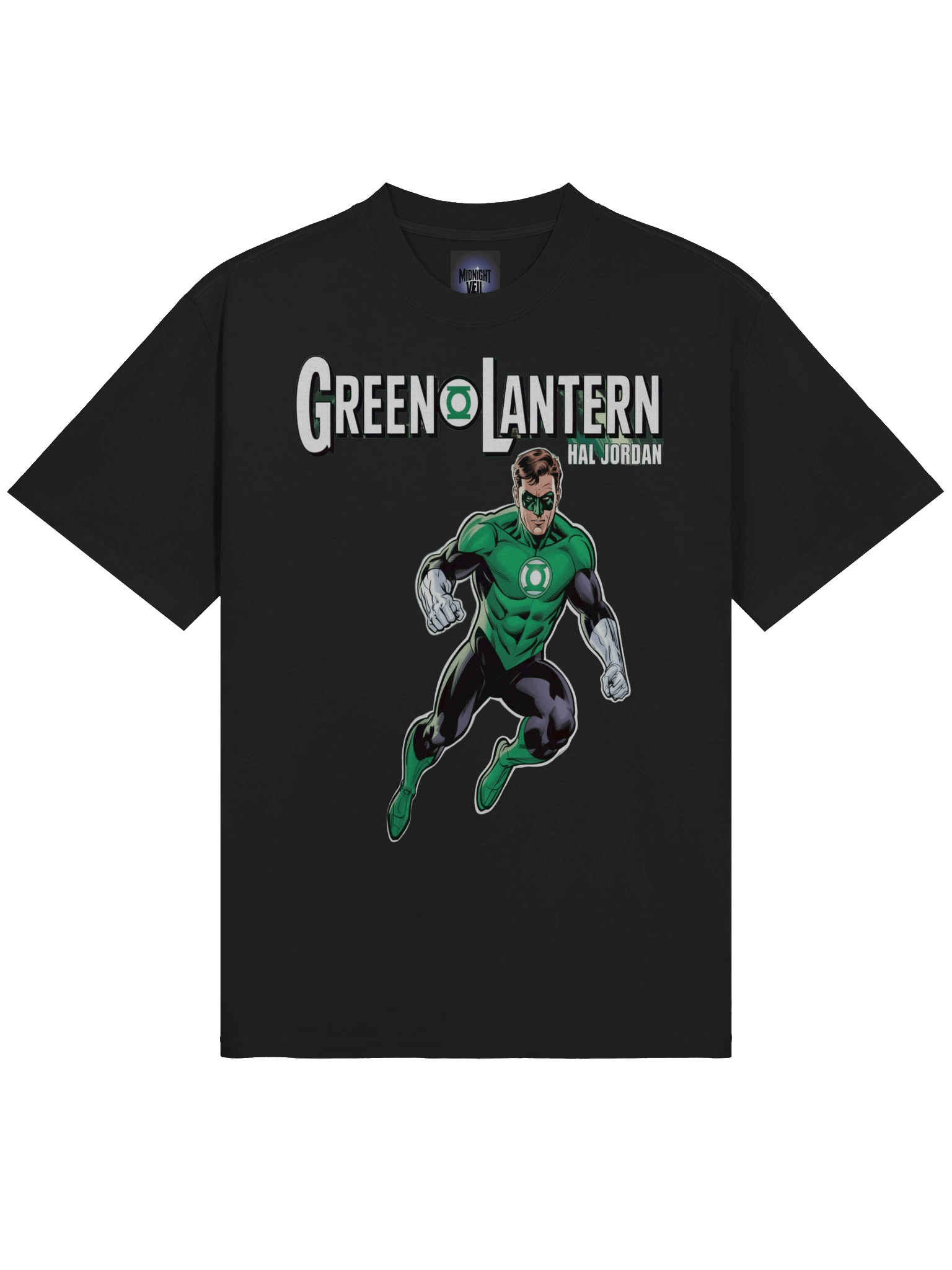 Verdant Vanguard: Hal Jordan Green Lantern Oversized Faded T-Shirt product image (5)