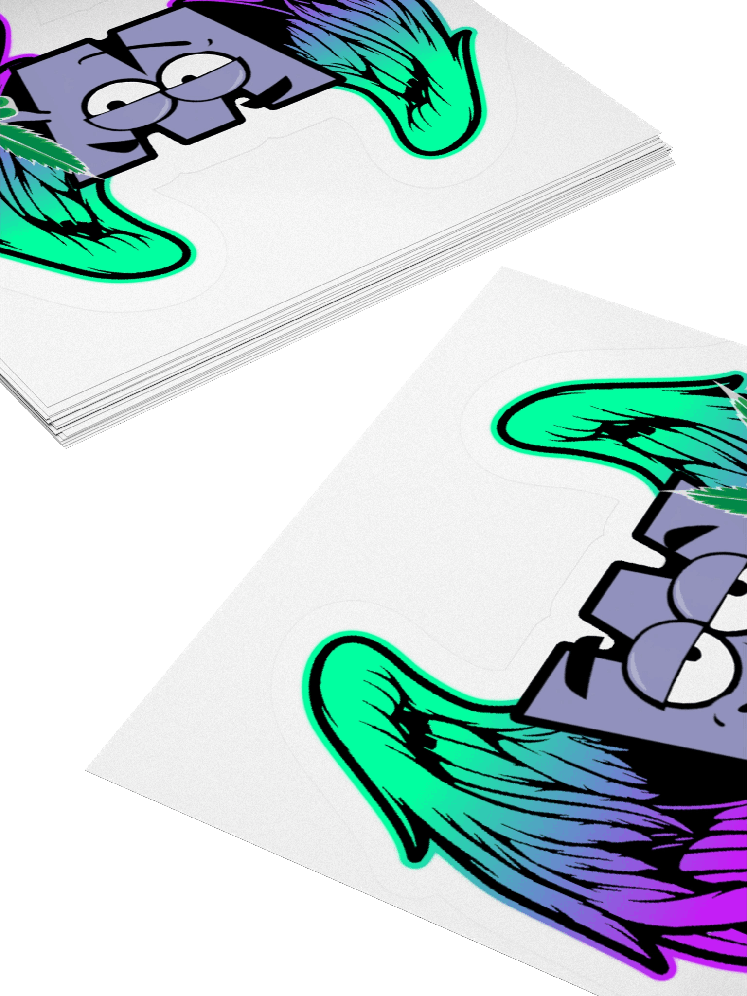 Whimsical W Peace Sign Sticker product image (12)