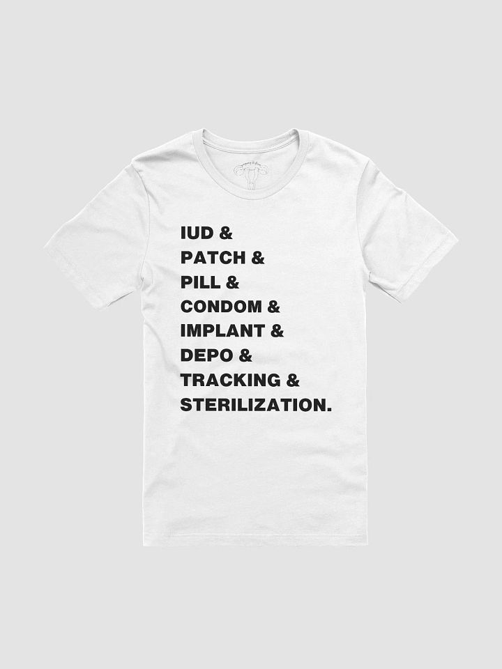 birth control & (short tee with black font) product image (7)
